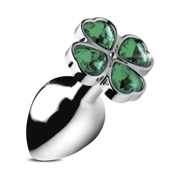 LUCKY CLOVER GEM -PLUG ANAL GRANDE, TREBOL PLATA