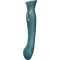 ZALO VIBRADOR REINA CLEOPATRA CON CALOR - VERDE