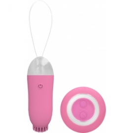 JAYDE DUAL RECHARGEABLE BALA VIBRADORA CONTROL REMOTO ROSA