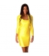 VESTIDO AJUSTADO CUT OUT AMARILLO