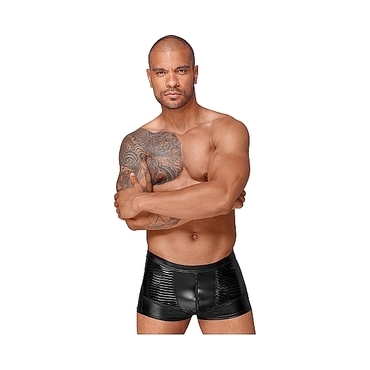 BOXERS EFECTO MOJADO PVC - NEGRO