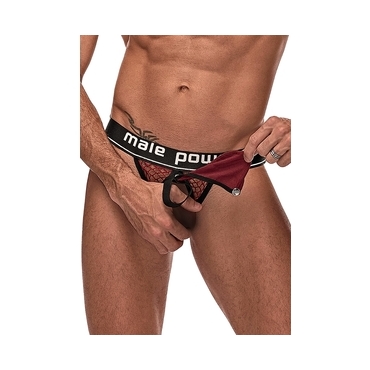 COCK RING  TANGA CON ANILLO - BURDEOS