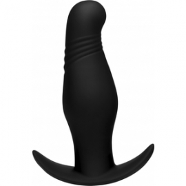 7X RIPPLED THUMPING PLUG ANAL - NEGRO