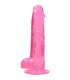 18 CM PENE REALISTICO CON TESTICULOS - ROSA