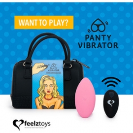 FEELZTOYS - BALA VIBRADORA CON MANDO PARA BRAGUIITA - ROSA