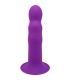 HITSENS 3 - DILDO SILICONA DOBLE DENSIDAD MORADO